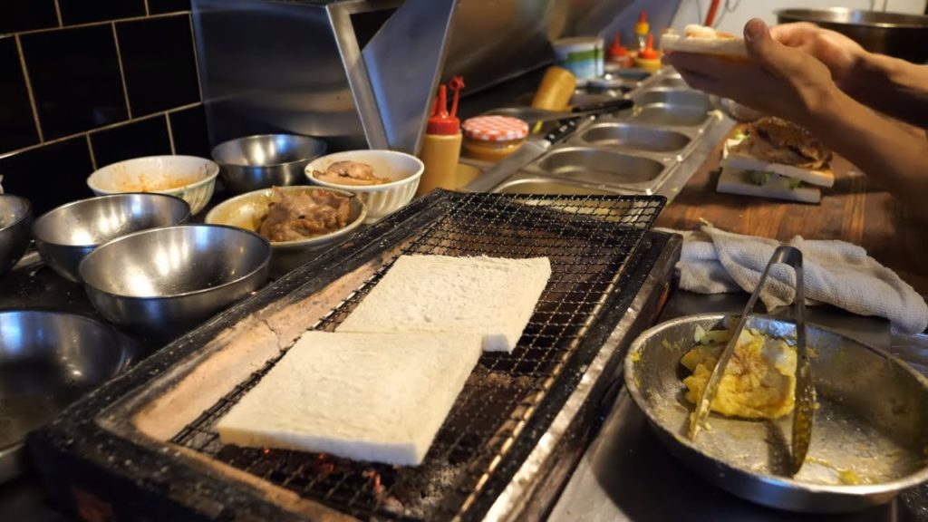 Taiwanese Street Food - Grilled Sandwich, Salads, Coffee Milk