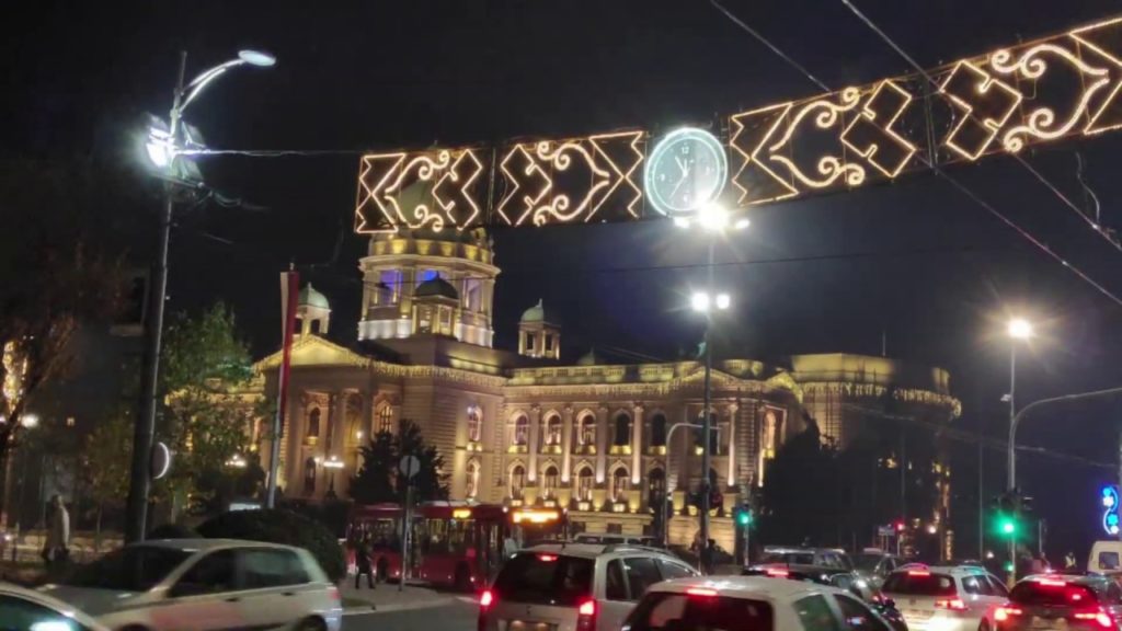 Knez Miloša st, Belgrade, Serbia - new year decoration