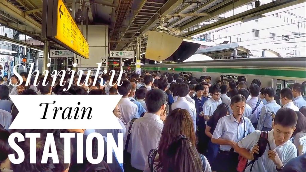 Shinjuku Train Station- Rush hour in Tokyo 2016