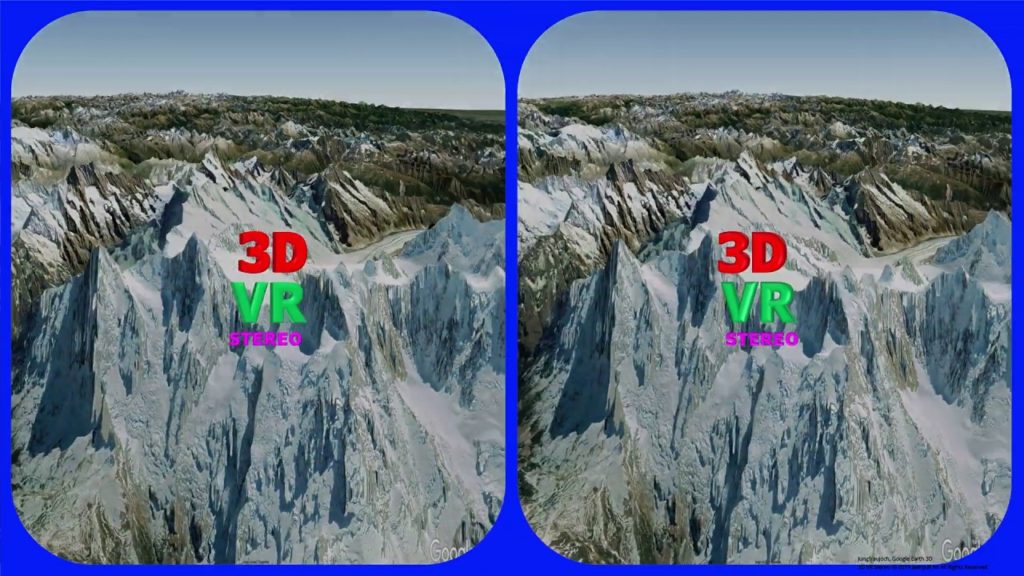 Swiss Alps Jungfrau 3D SBS VR, Stereogram Magic eye video, Tour with  Google Earth ; 스위스 융프라우 매직아이