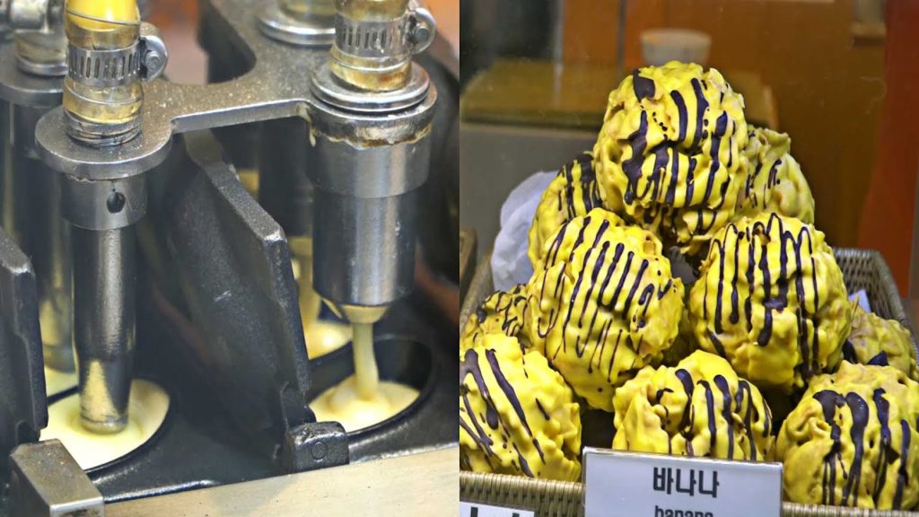 Korean Street Food - Delimanjoo & Funny Cookie Smashing with Hammer @ Myeongdong