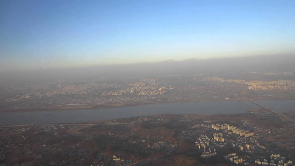 T'way Airlines departing Gimpo International Airport in Seoul