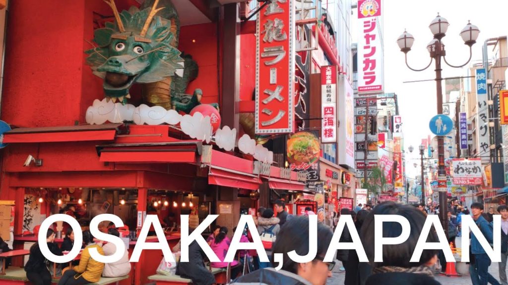 Walking in Osaka at the end of the year,Japan -4K-