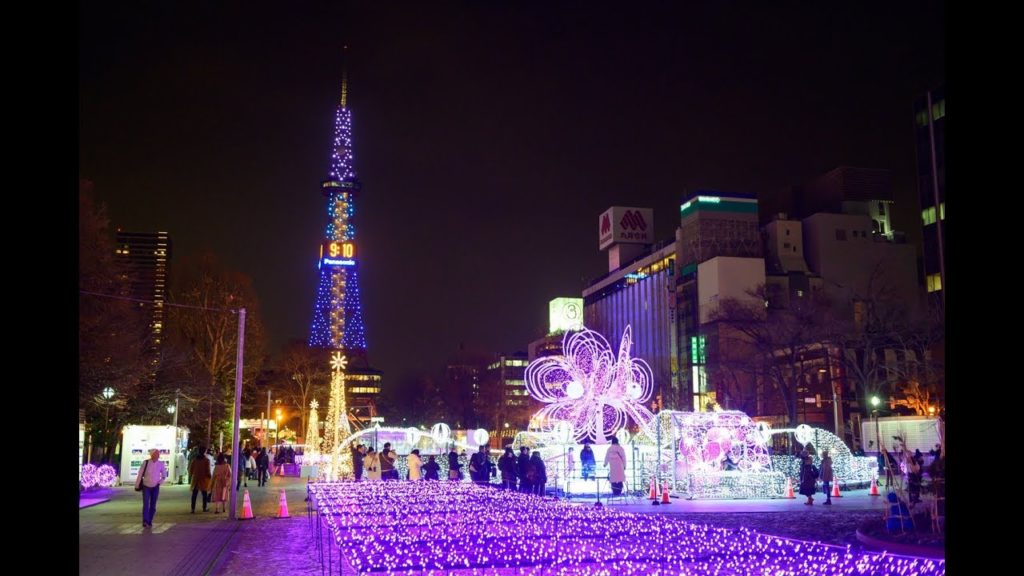 [4K] 2019 "The 39th Sapporo White Illumination" at Sapporo, Japan