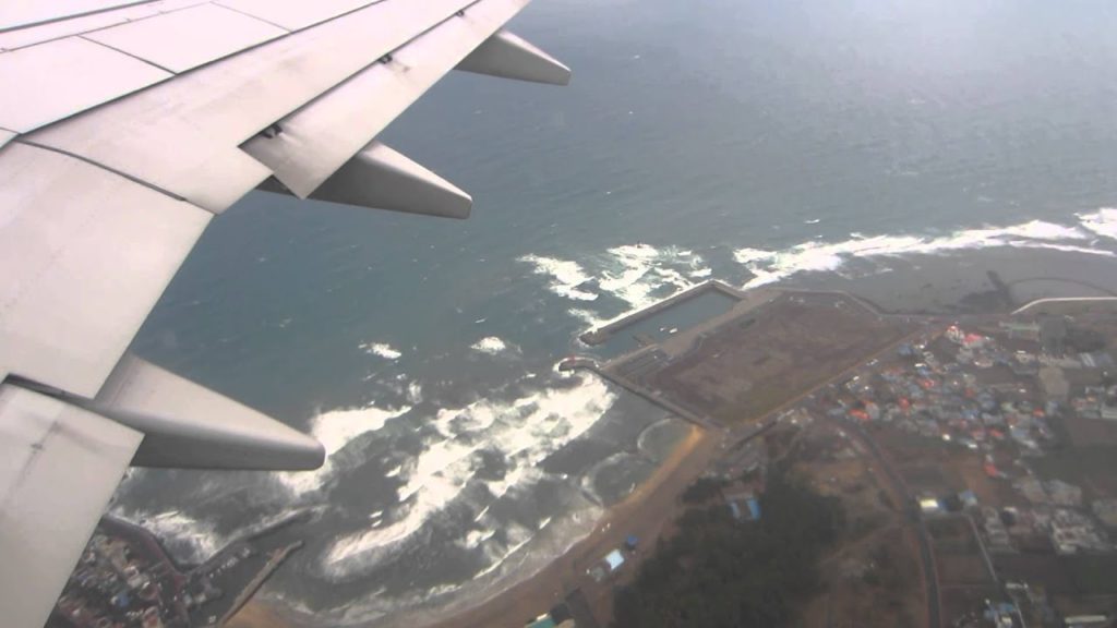 T'Way Airlines departing Jeju International Airport