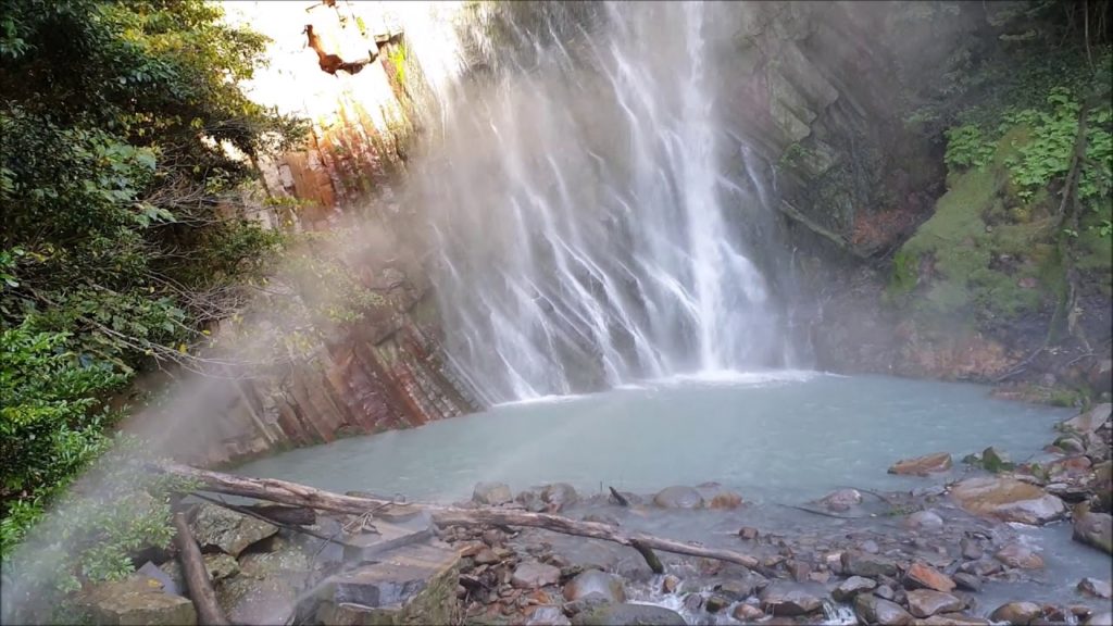 Maruo Falls and Kirishima Shrine in Autumn