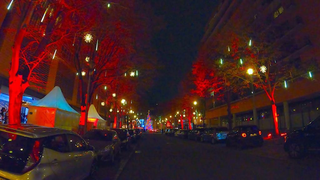 Berlin walk - Christmas in Berlin (夜のベルリン散歩 クリスマス) - 4K