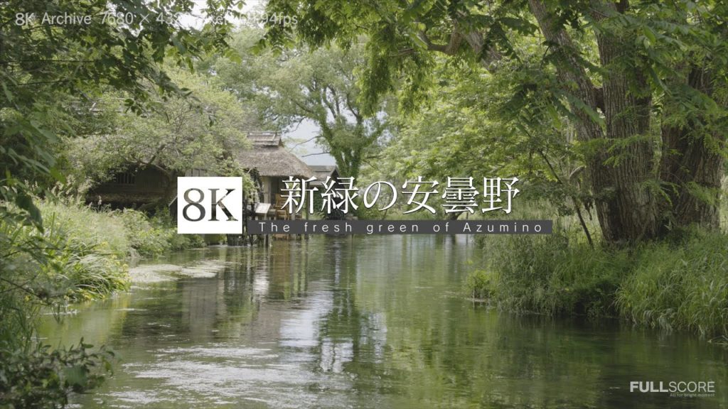 [8K 4320p UHD] 新緑の安曇野 The fresh green  Azumino