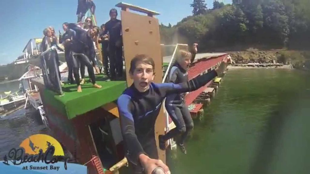Beach Camp at Sunset Bay Water Sports Adventure Camp Weekly Video August 18, 2014