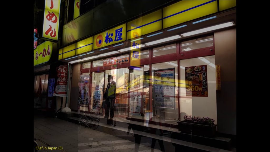 2019-04-01 Nagoya: 1. Essen im Schnellrestaurant / Olaf in Japan (3) - Burgen- Tour