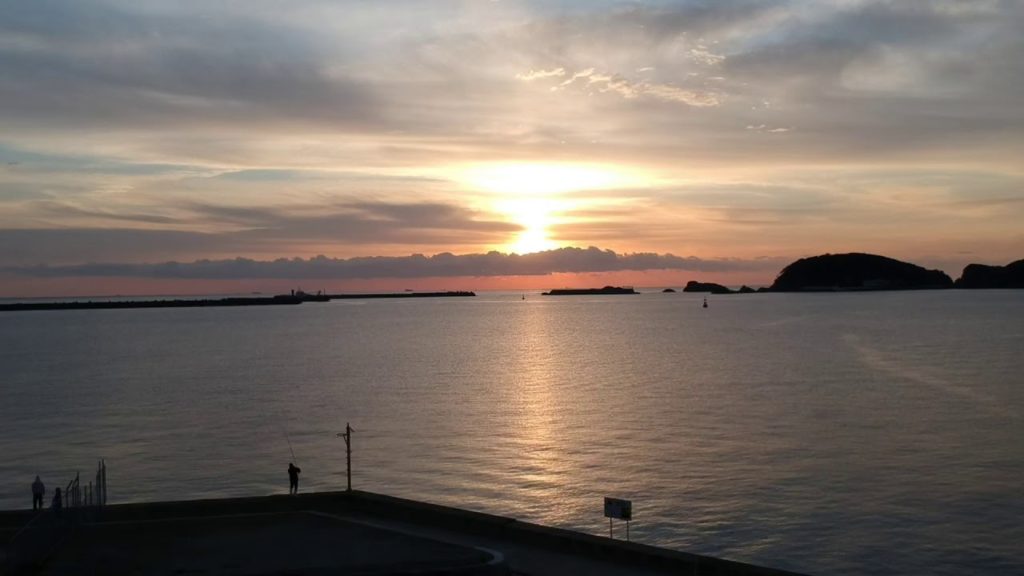 DJI Spark. Sano port.  Wakayama, Japan.