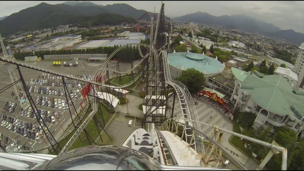 Fujiyama Roller Coaster POV Front Seat & Back Seat Fuji-Q Highland Japan フジヤマ