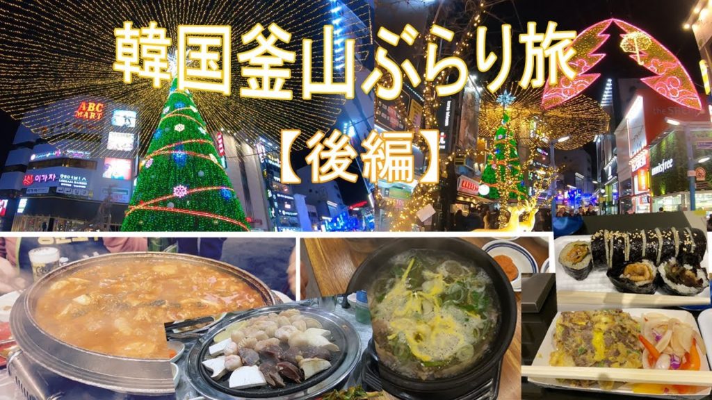 【KOREA】釜山南浦洞エリアを街歩き☆コプチャンやナイトマーケットグルメ♪【2019年12月】