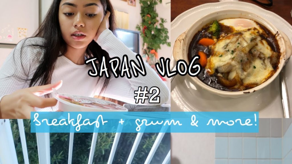 JAPAN VLOG #2 || cooking breakfast + grwm + eating and mini shopping!