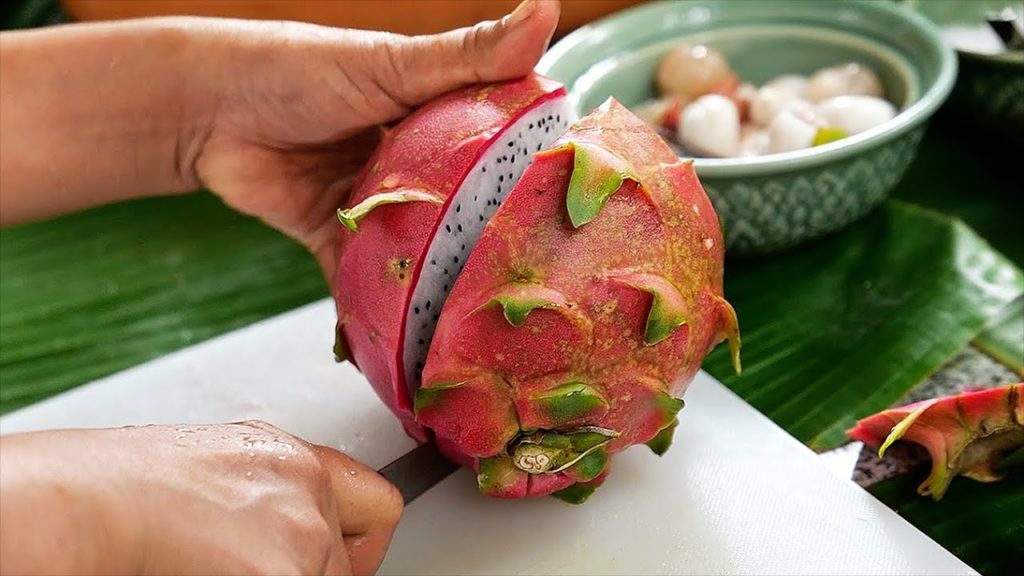 Thai Food - EXOTIC FRUITS Quail Egg Salad Aoywaan Bangkok Thailand