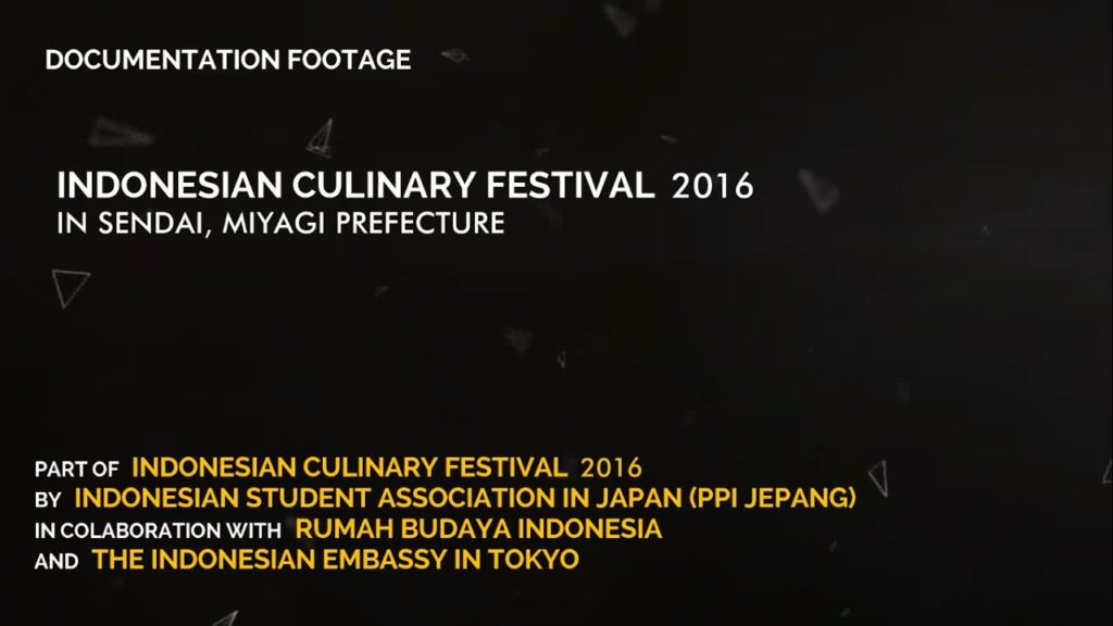 Indonesian Culinary Festival 2016 in Sendai