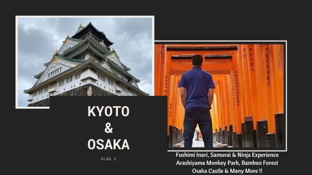 KYOTO & OSAKA, VLOG ⛩ |FT Kaartik & Nitish | Bamboo Grove,  Monkey Park, Osaka Castel , + Photos