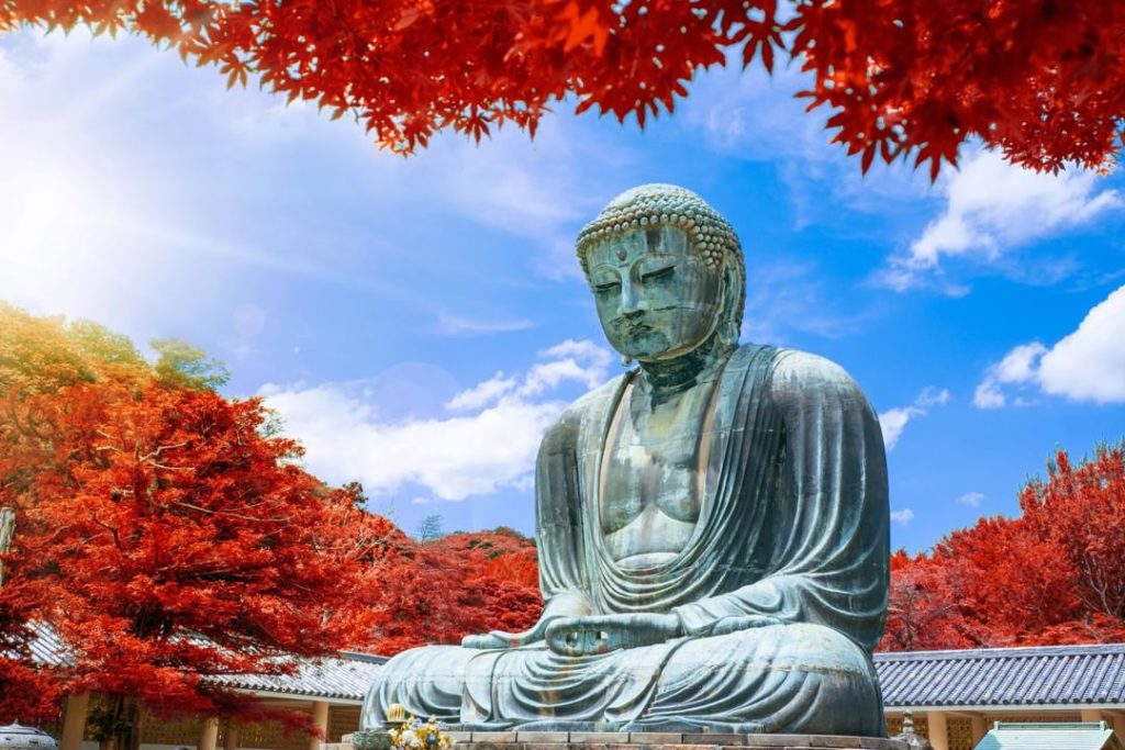 The bronzed Great Buddha of Kamakura or Kamakura Daibutsu dates back to the 13th...