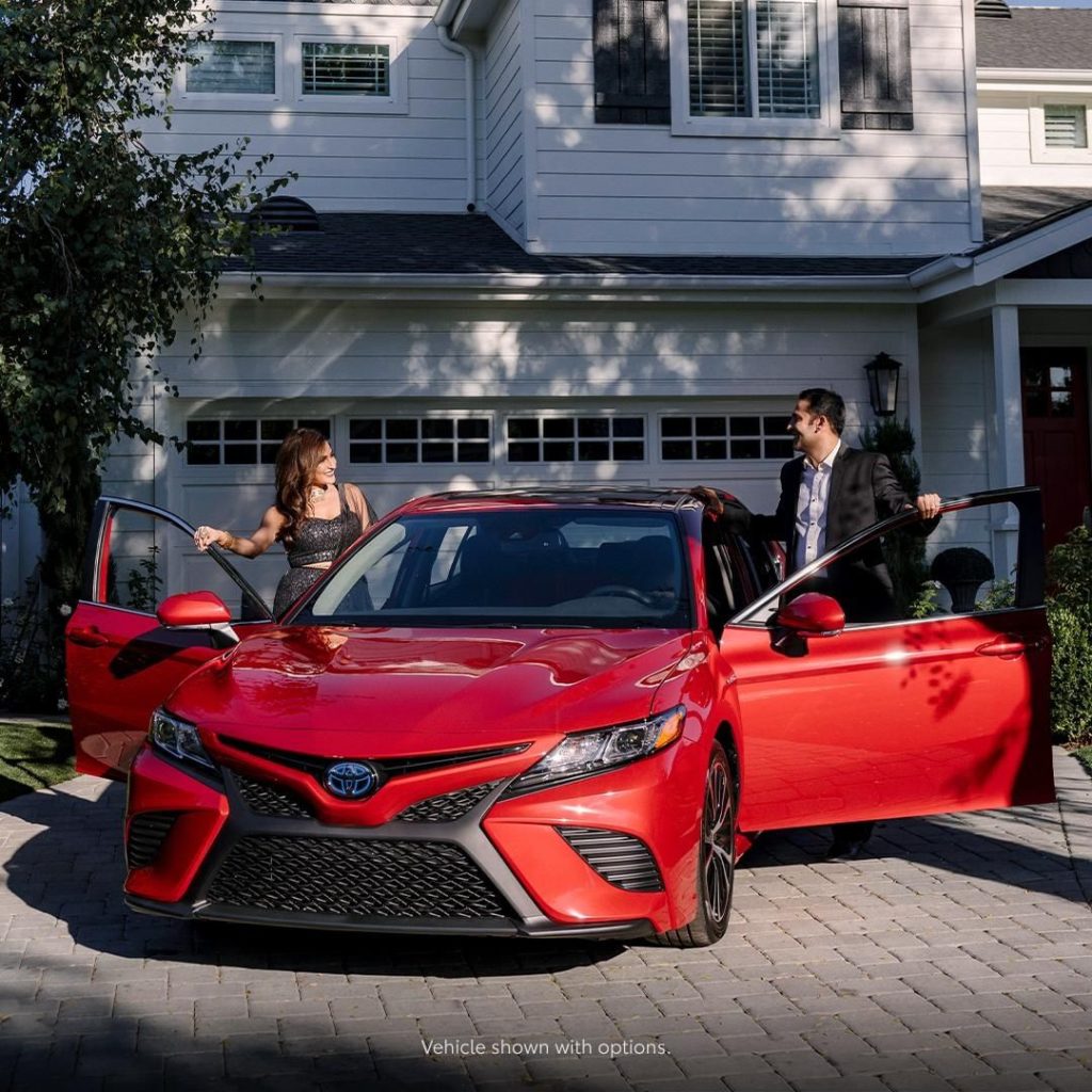 Outstyle the crowd at every holiday party this year. #Camry #Hybrid #LetsGoPlace...