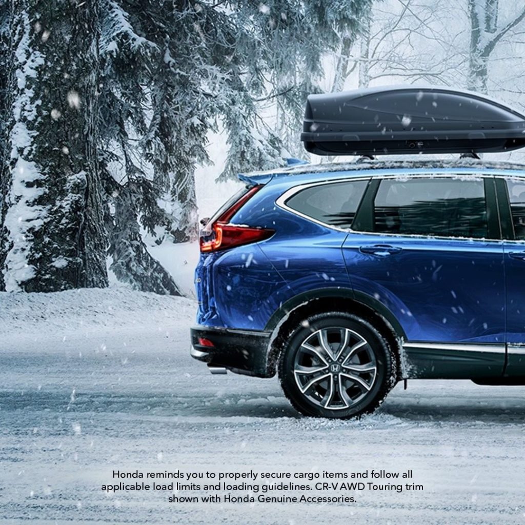 Dashing through the snow in a #HondaCRV....