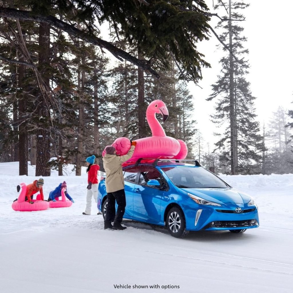However you spend a snow day, do it with #Prius and available AWD-e! #LetsGoPlac...