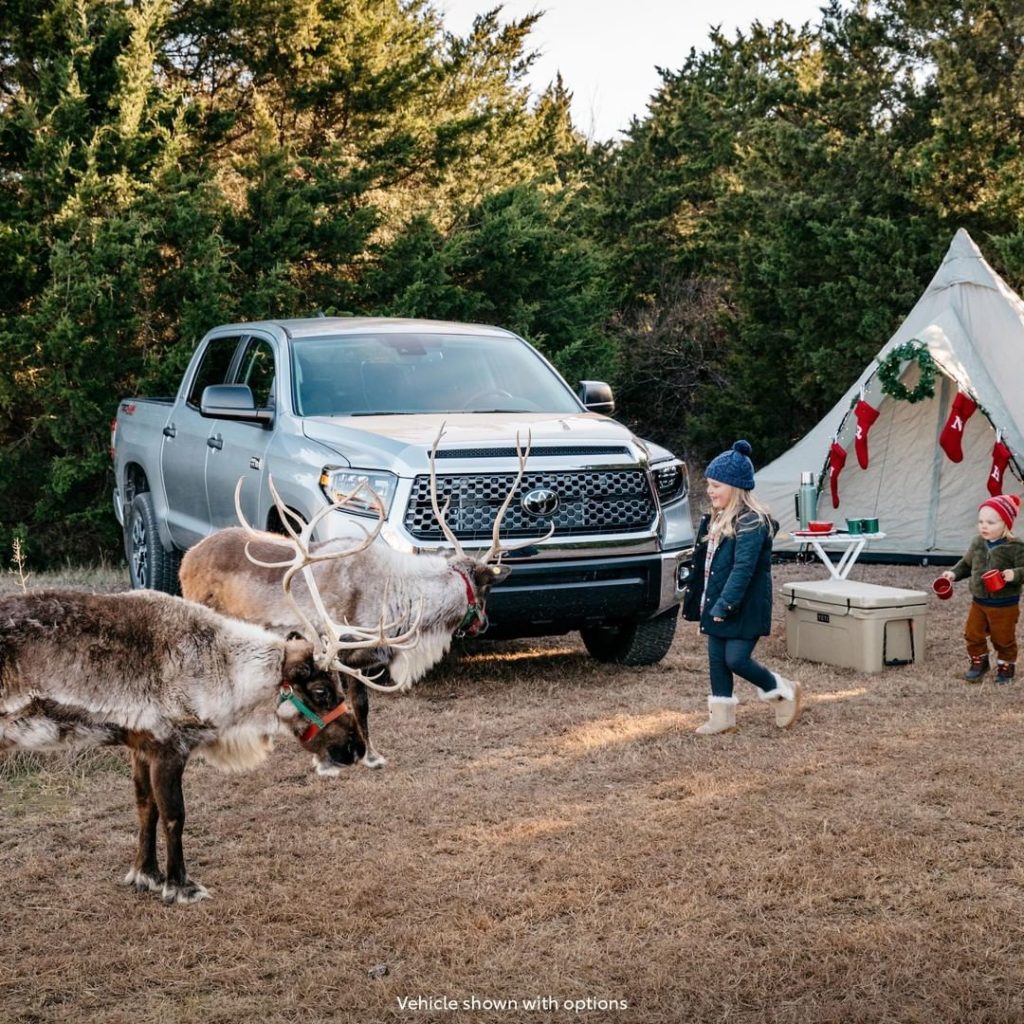 Run, run Rudolph  Santa and his #Tundra got to make it to town! #LetsGoPlaces...