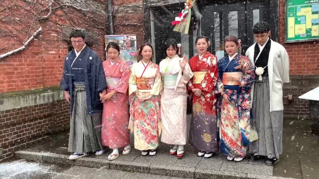 Chinese traveler had a kimono experience in Hakodate, Hokkaido