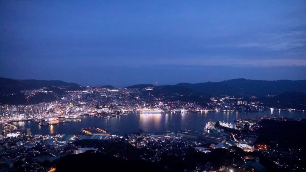Nagasaki night view ⭐️Blue Moment 長崎夜景⭐️稲佐山 JAPAN