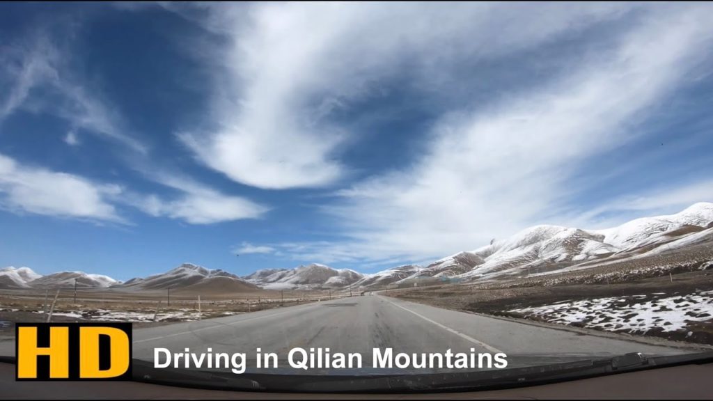 (HD) Driving in Qilian Mountains, China on Oct 13, 2019. Road Trip Video.
