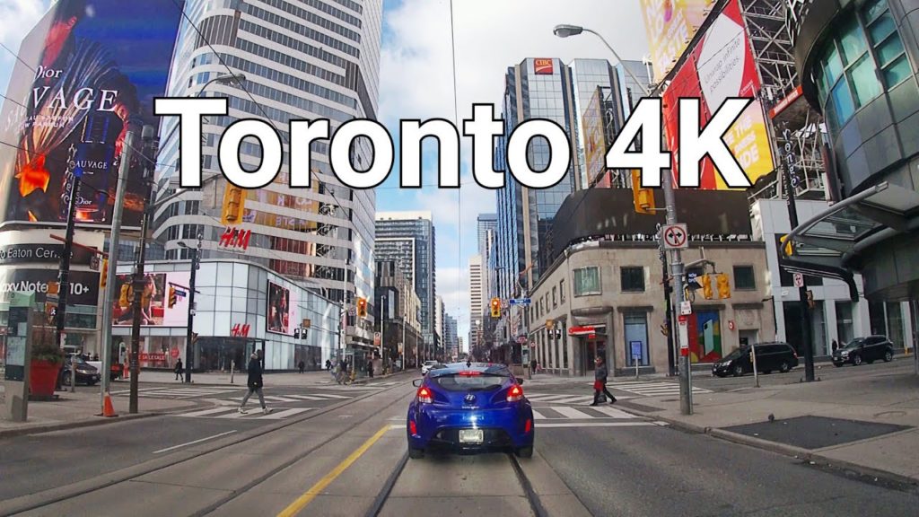 Toronto Downtown Driving 4K-Toronto Canada