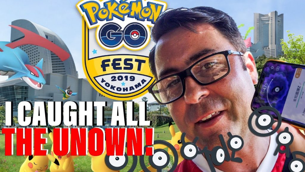 Pokemon GoFest Yokohama - I completed my unown Dex at pikachu outbreak 2019