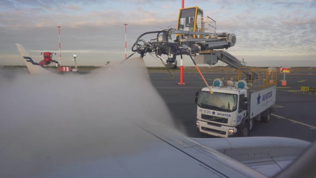 Finland, Helsinki Airport, takeoff with Finnair to Warsaw