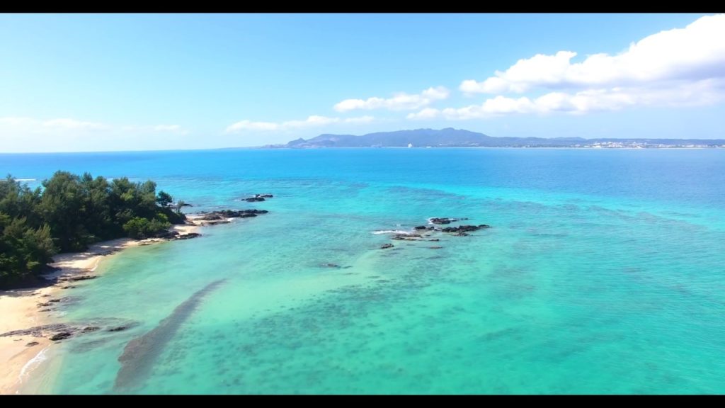 [4Ｋ]　許田インター  Drone Footage   okinawa islands Japan　動画　素材　観光