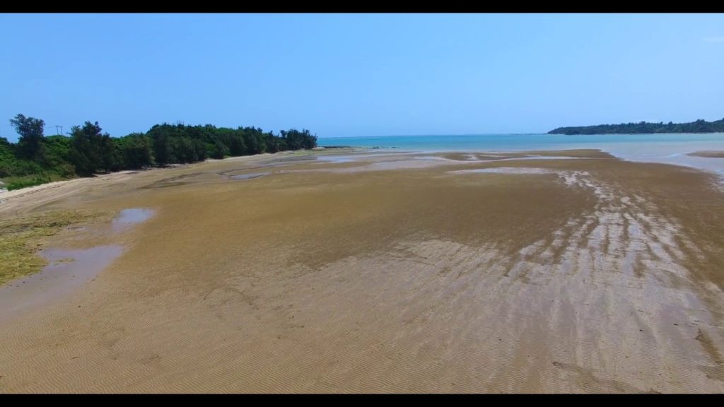 [4K]名護市久志の干潟　ドローン空撮　 Okinawa Drone Footage 　沖縄　動画　素材　観光