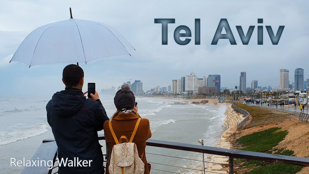 Walking in the RAIN in Tel Aviv YAFO, Binaural City Sounds and Rain Atmosphere, ASMR Walking in the RAIN in Tel Aviv YAFO, Binaural City Sounds and Rain Atmosphere, ASMR