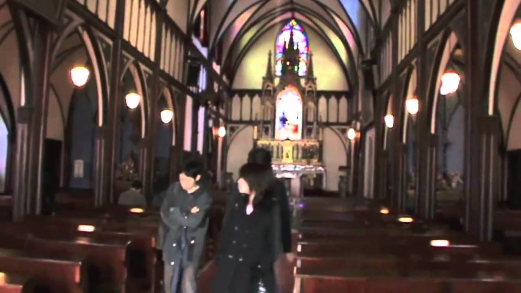 Inside the Church in Nagasaki Japan