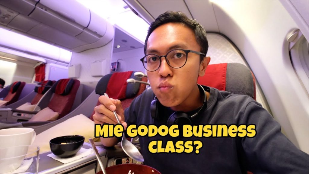 MIE GODOG DI BUSINESS CLASS GARUDA