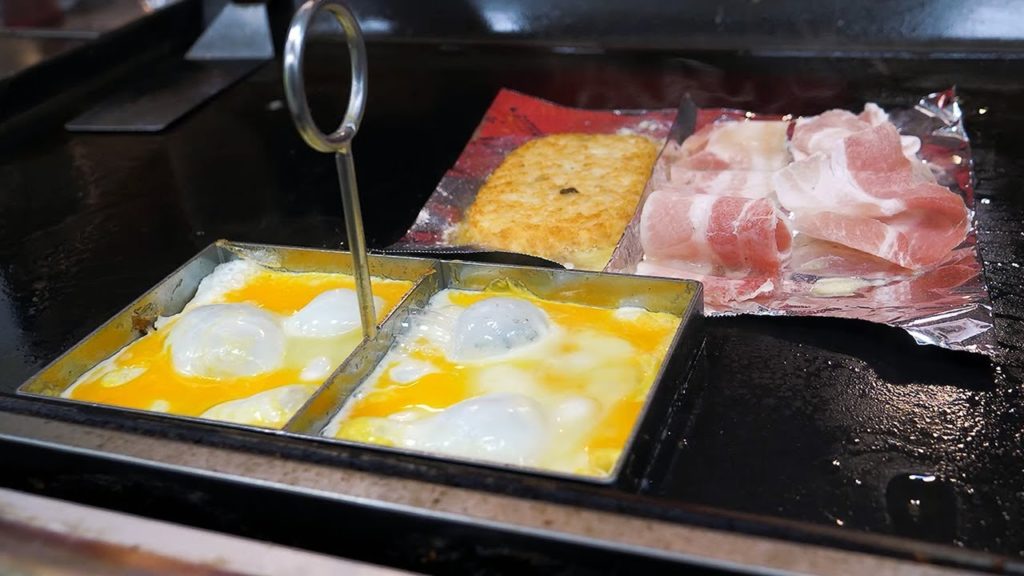 Hash Brown Toast and Pork Belly Toast - Korean Street Food