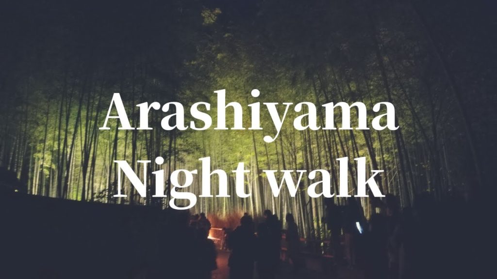 【Long ver.4K】Bamboo pathway Arashiyama, Kyoto in Winter （Arashiyama Hanatoro=嵐山花灯路）