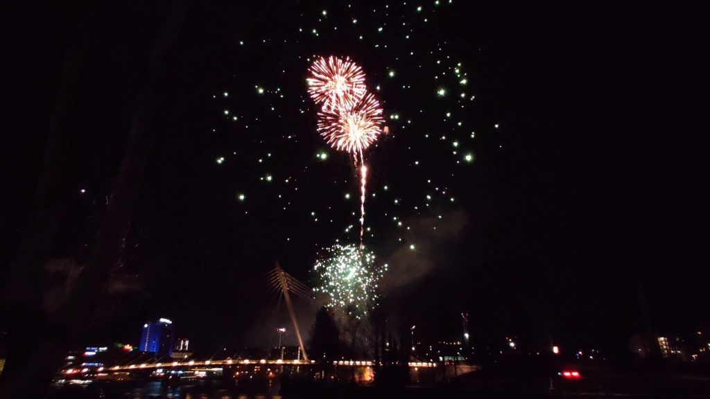 Tampere Fireworks New Year 2020, Ratina waterfront