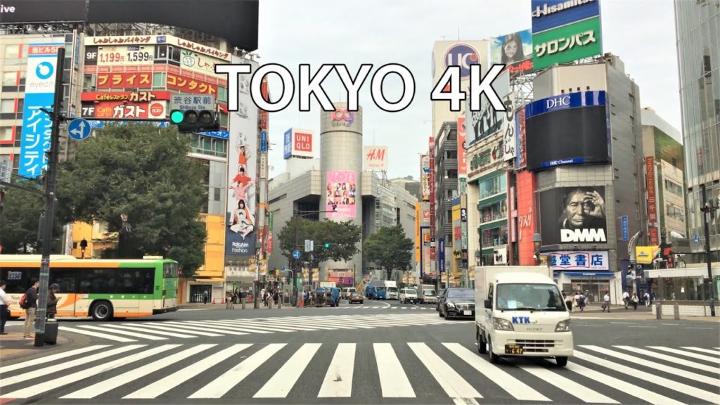 Tokyo 4K - Japan's Iconic Intersection - Shibuya Crossing - Driving Downtown