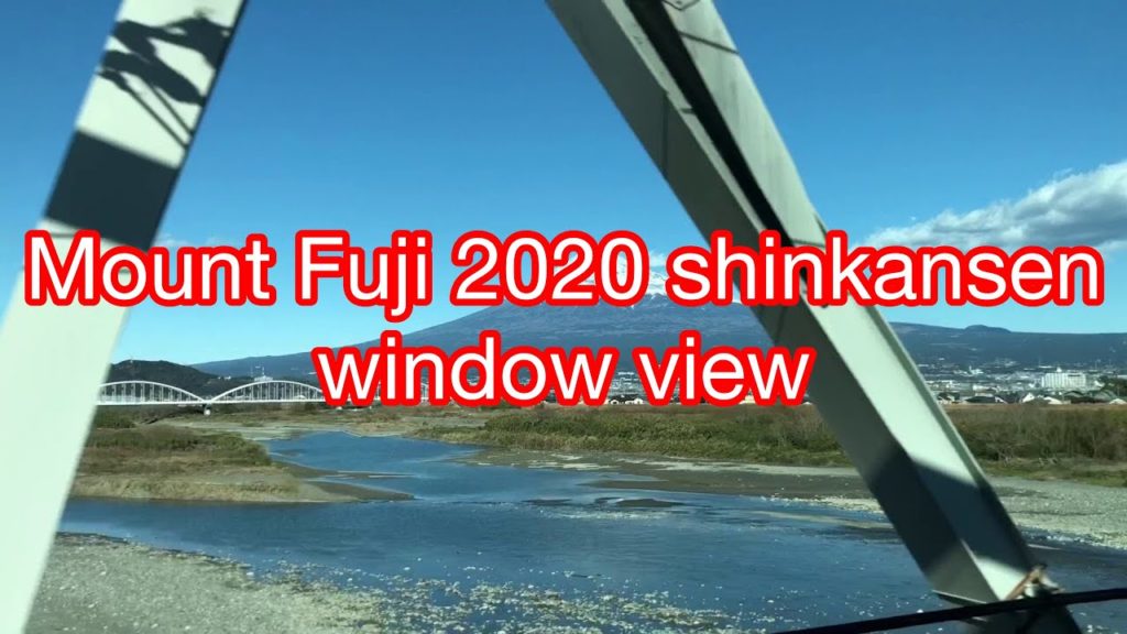 Mount Fuji 2020 shinkansen window view