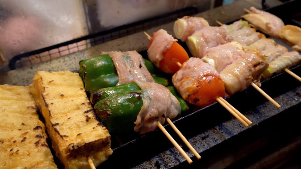 Japanese Street Food(2019) S01Part.09 🍢Barbecue Shinjuku Tokyo Japan 🍗鳥を焼く やきとり 东京新宿 思出橫丁美食街 BBQ