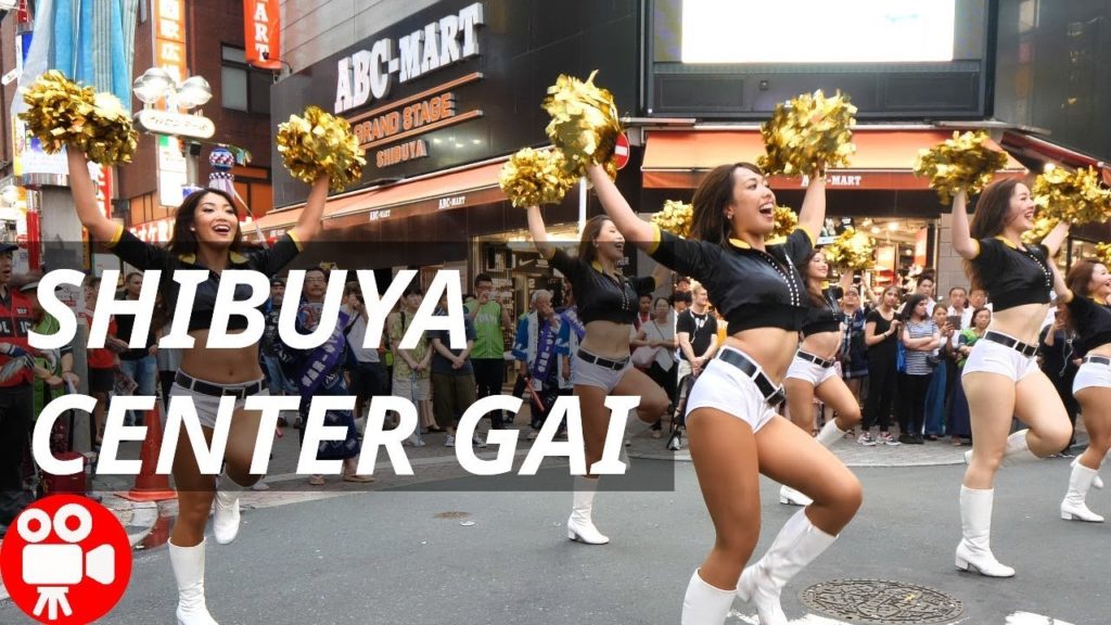 Shibuya Center Gai Tanabata Summer Festival and University Yukata girls students 2018 - 4K 60FPS HDR