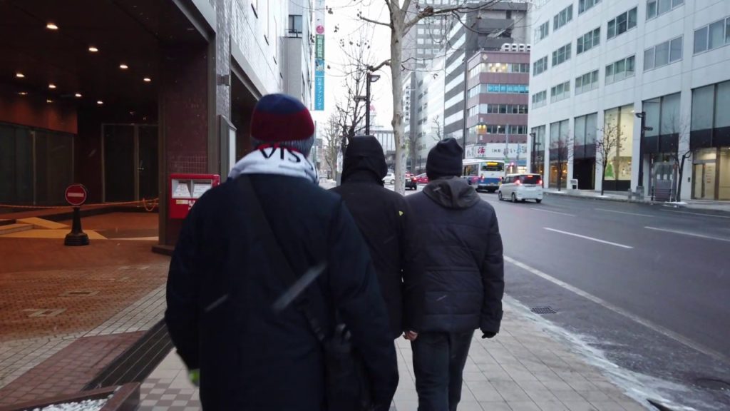 Walking in Hokkaido, Japan on Christmas Eve (4K)