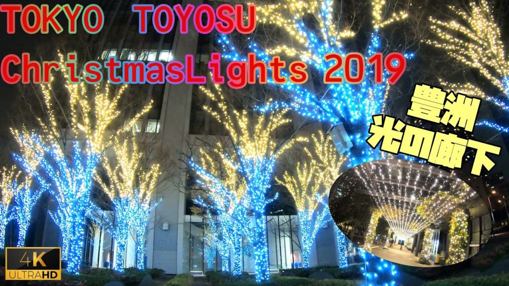 [4K]穴場すぎる豊洲イルミネーションでの散歩が素敵すぎる！