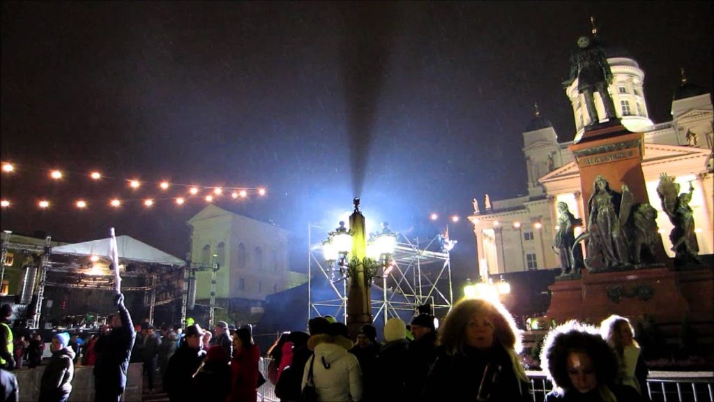 Helsinki New Year 2014 Celebration - HD Video Tour, Finland