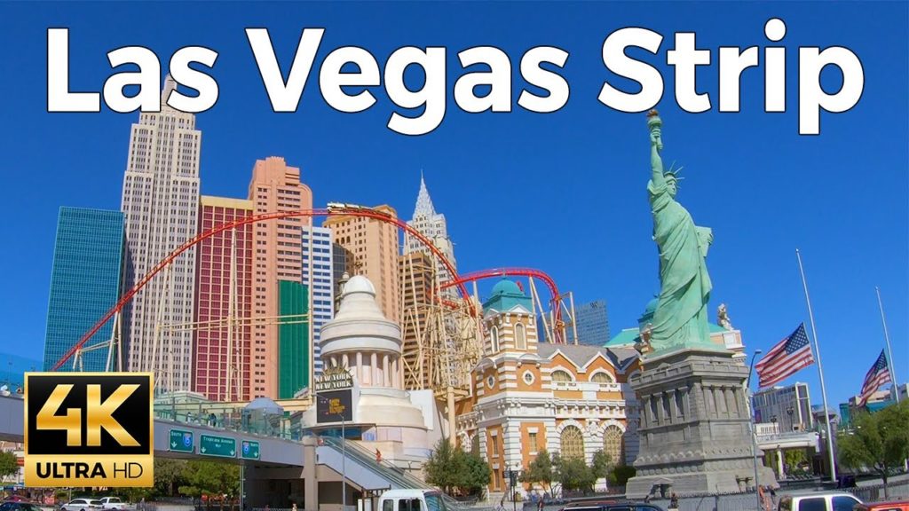 Las Vegas Strip Walking Tour (4k Ultra HD 60fps)