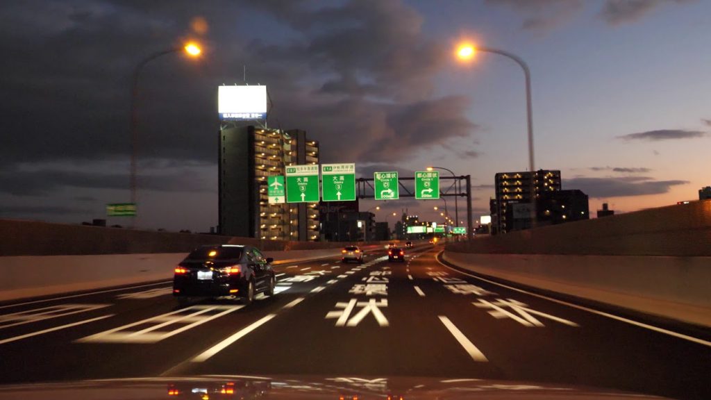 Nagoya Expressway drive 名古屋 楠IC 大治南IC