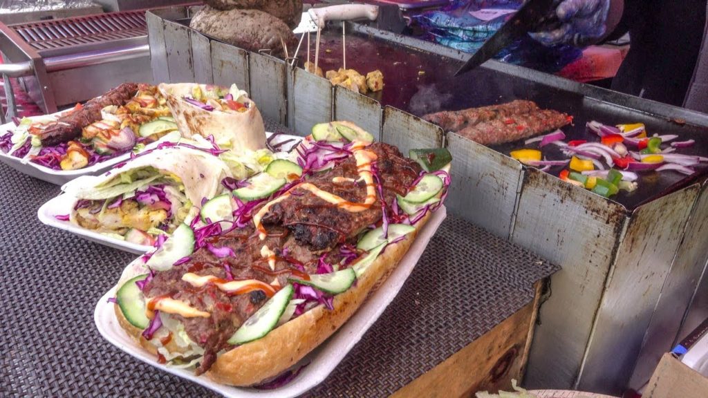 Huge and Juicy Kebab Sandwiches and Wraps. London Street Food
